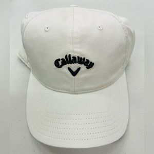 Callaway Golf Hat - New and Adjustable - White / Cream Colour